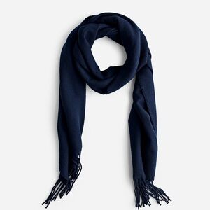 NWT Madewell Wool Scarf Dark Nightfall Navy Blue